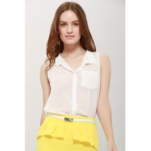 Sleeveless Chiffon Shirts